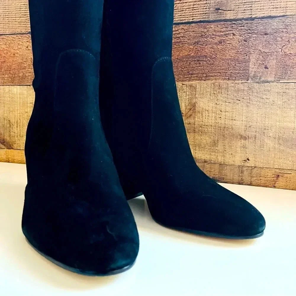 NWOT Sam Edelman Thora Suede Tall Block Heeled Boots